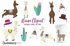 Llama Clipart Product Image 1