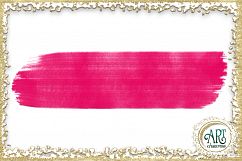 Brush Strokes in American Pink Glitter - Digital Clipart 24 of beautiful PNG files Product Image 25