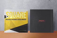 SQUARE MAGAZINE BROCHURE CATALOG MOCKUPS Product Image 3