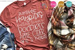 Pumpkins Hayrides Falling Leaves Bonfires Apple Cider Smores Product Image 1