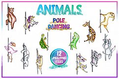 Clipart, Sublimation, Funny Animal,Pole Dancing, Unicorn Product Image 2