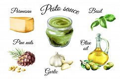 Italian pesto. Watercolor Product Image 2