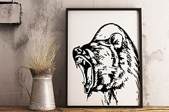 Hand drawn wild Bear Product Image 1