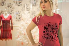 Be the change you wish to see in the world SVG PNG EPS DXF Product Image 3