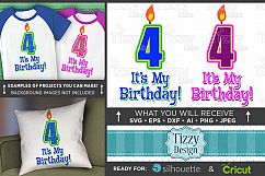 4th Birthday Svg - Its My Birthday SVG Birthday Shirt - 1031 Product Image 1