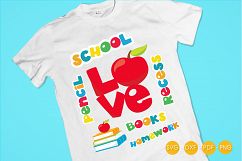 School Titles cutting files svg, dxf, pdf, eps included - cut files for cricut and silhouette - Cutting Files SG Product Image 4