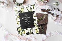 Grace &amp; Glory Botanical Alphabet Olive Watercolor Product Image 10