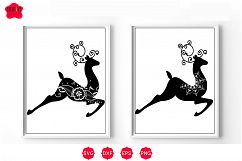 Raindeers Mandala Svg Product Image 1