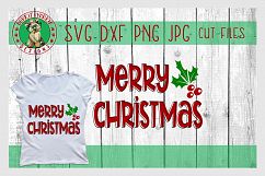 Merry Christmas Holly - Fun, Layer- SVG Cut File Product Image 1