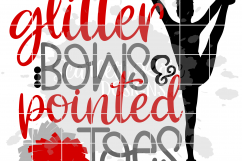 Glitter Bows &amp; Pointed Toes SVG Product Image 2
