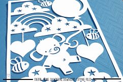 Elephant paper cut SVG  DXF  EPS files Product Image 3