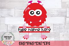 Monster Gracie Spilt Name Monogram SVG Cut File Product Image 2