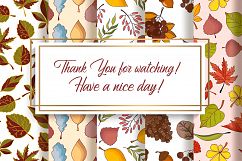Autumn Patterns Collection - vector illustration Product Image 14