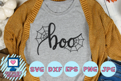 halloween, boo, spider, cobweb, spiderweb, svg Product Image 1