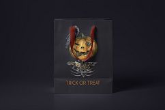 Halloween watercolor pack, Jack o Lantern pumpkin, wreath Product Image 13