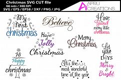 Christmas SVG cutting files bundle Product Image 1