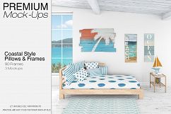 Pillows &amp; Frames Set - Coastal Style Product Image 1