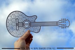 Guitar paper cut SVG / DXF / EPS files Product Image 2
