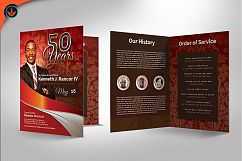 Red Silver Anniversary Program Photoshop, Word, Publisher Product Image 3