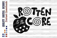Rotten to the Core SVG Sarcastic mug svg School shirt svg Ai Product Image 1