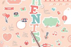 A Cute Love - Romantic Clipart Set Product Image 2