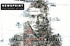 NewsPrint Photoshop Action Product Image 1