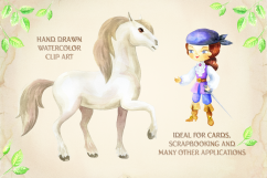 Brave princesses. Watercolor set. Product Image 2