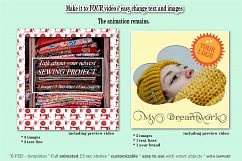 MOCKUP - Animated social media template - Handmade theme Product Image 5