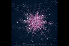 16 Glowing Glitter Explode, Glitter Confetti Gold Dust PNG Product Image 5