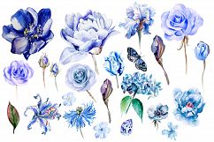 HandDrawn Watercolor Bundle FLOWERS2 Product Image 13