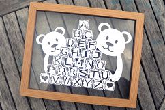 Teddy Bear Paper Cut SVG / DXF / EPS Files Product Image 2