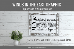 Winds in the East Clip Art and SVG Digital Cut File Set Product Image 2