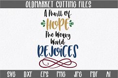A Thill of Hope - Christmas SVG Cut File - DXF PNG EPS JPG Product Image 1