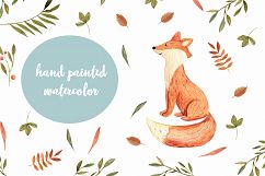 Watercolor Autumn Fox Product Image 6