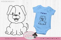 Cute Coloring animal cut files, collection baby animals Product Image 2