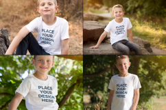 Boys T-shirt Mock-up Product Image 6