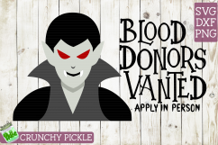 Vampire Blood Donors Vanted SVG Product Image 2