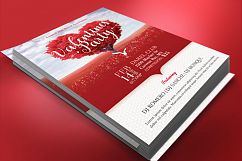 Tree Heart Valentines Party Flyer Template Product Image 3