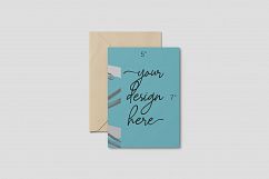 5x7 inch Postcard and Envelope Mock-Ups Product Image 3