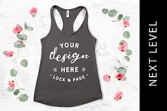 Dark Grey Next Level 1533 Tank Top Mockup Ladies Vest Setup Product Image 1