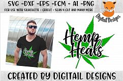 Hemp Heals SVG for Silhouette, Cricut Product Image 1
