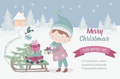 Merry Christmas Illustration Set Product Image 1