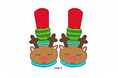 Christmas Feet Embroidery Designs Holiday Bundle Set of 4 Product Image 4
