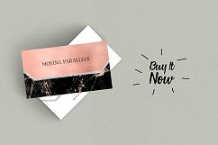 Rose Gold Foil Marble Business Card Product Image 6