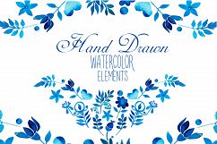 Hand Drawn watercolor elements Product Image 1
