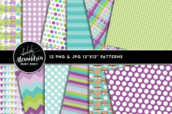 Glam Camper Clipart Graphics &amp; Digital Paper Patterns Bundle Product Image 2