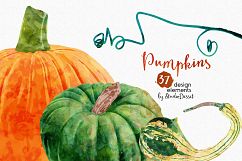 Pumpkins Watercolor Illustrations Product Image 5