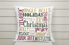 Christmas Word Cloud- Subway Art Product Image 3