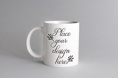white coffee mug mock up cups mockup cup template mockups mugs mock ups gray background photo PSD Product Image 1
