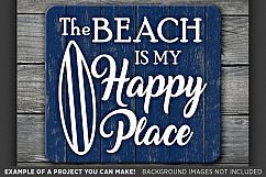 The Beach is my Happy Place SVG Files - Beach Decor - 749 Product Image 3
